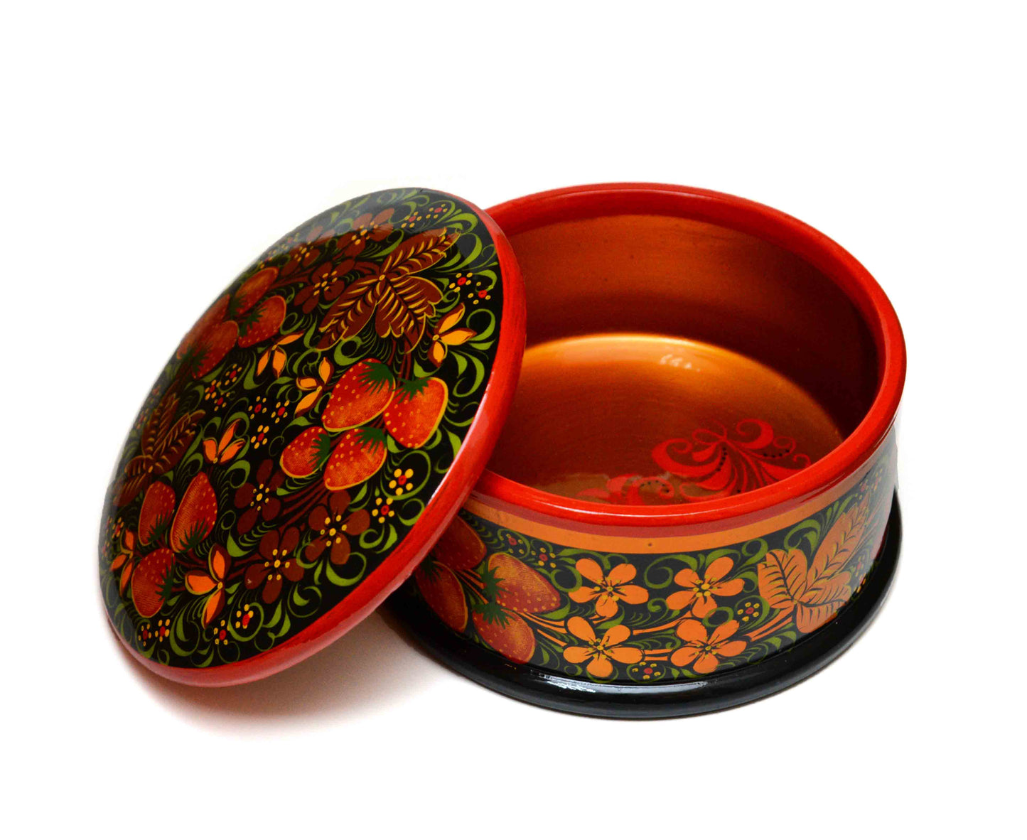 Wooden traditional box khokhloma