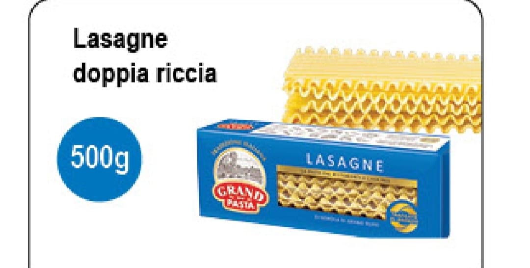 lasagna doppia ricca grand di pasta 500g
