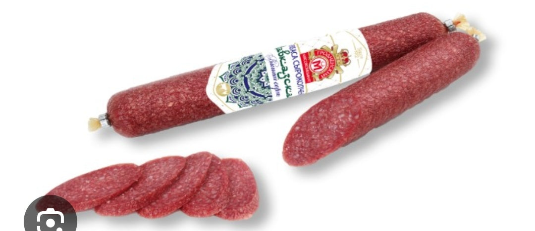 Caucasian Raw-smoked sausage, HALAL,1pc