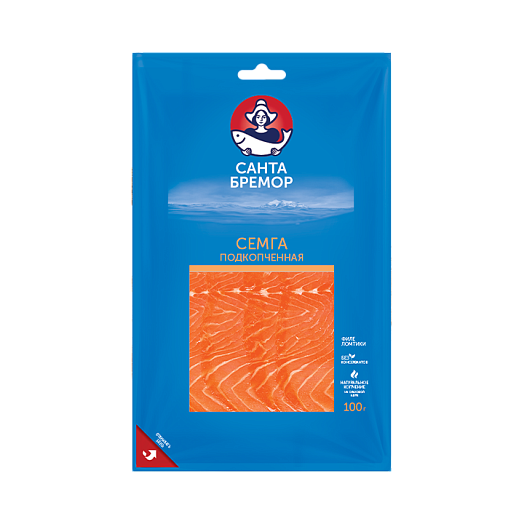 Smoked salmon fillet slices, 100 g