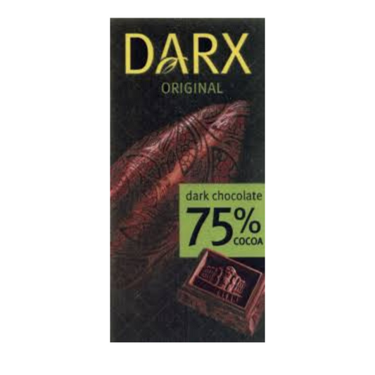 DARX 75% COCOA chocolate bar