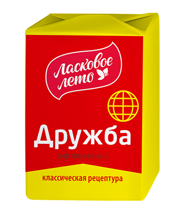 Processed cheese Friendshp, fat 55%, 90 g