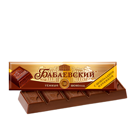 BABAEV chocolate bar with chocolate filling,50g