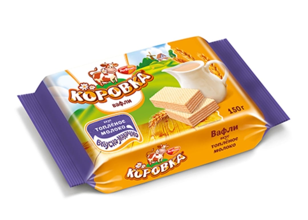 korovka waffles with baked milk flavor 150g