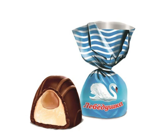 chocolate candies "swan" with soft toffee 250g