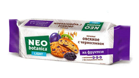 oat cookies neo-botanic, light, with prunes, on fructose 280g