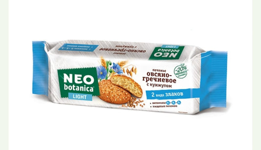 oat-buckwheat cookies neo-botanic light, with sesam seeds 280g