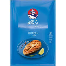 frozen rainbow trout steak, 400g