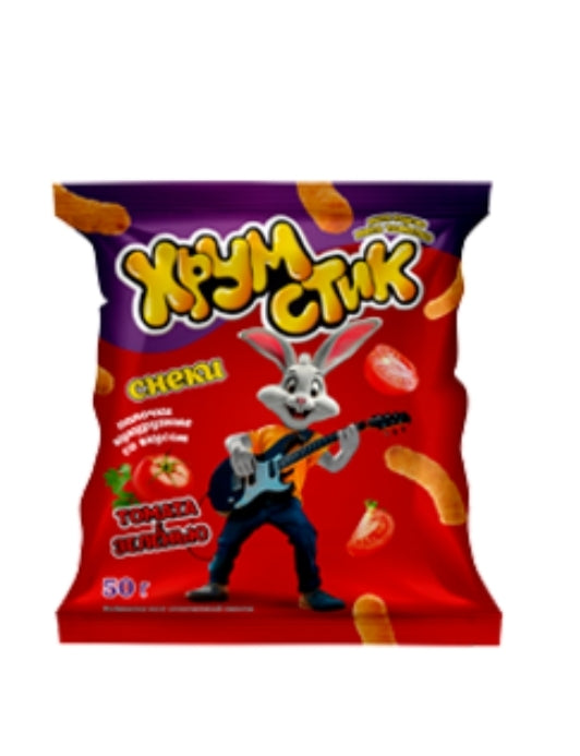 Corn sticks with tomato and greens flavor,50g