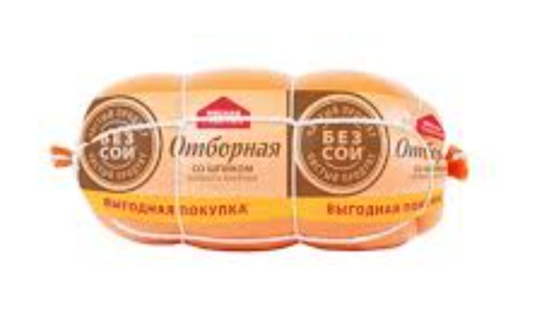 колбаса вареная черкизово Отборная со шпиком/Boiled sausage Selected with shpik,500g