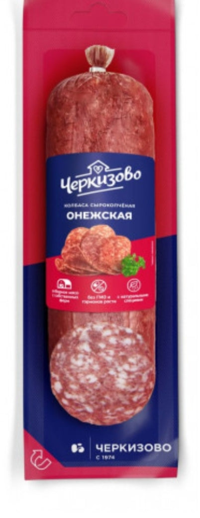 Колбаса сырокопчёная Онежская/Raw-smoked sausage Onega,Cherkizovo,300g
