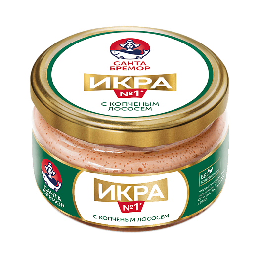 Caviar cream with smoked salmon 180 g, 3+1free