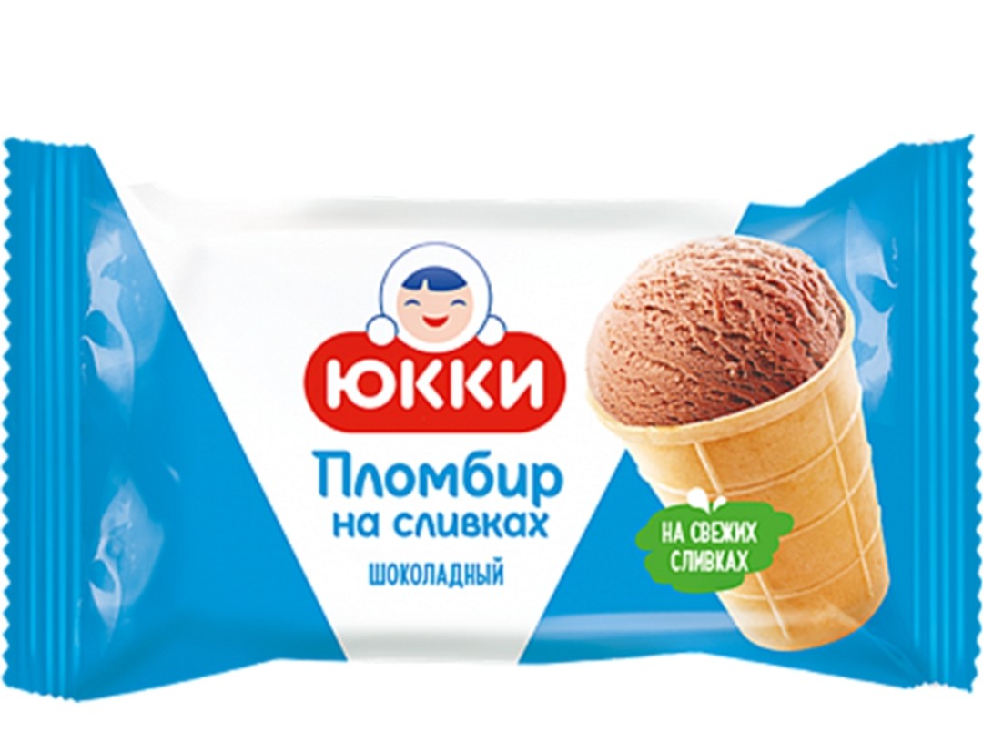 Plombir Yukki chocolate ice cream,65g
