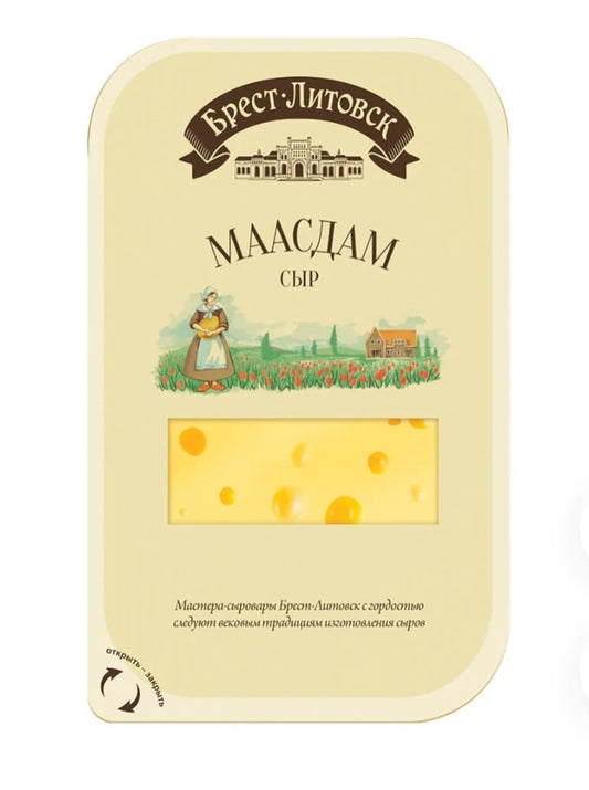 maasdam sliced semi-hard cheese 130g