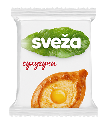 Caucasian cheese semi-hard Suluguni, fat 40 %, 200 g (Georgian cheese)