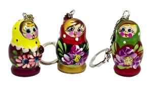 Keychain Big Matreshka,wood