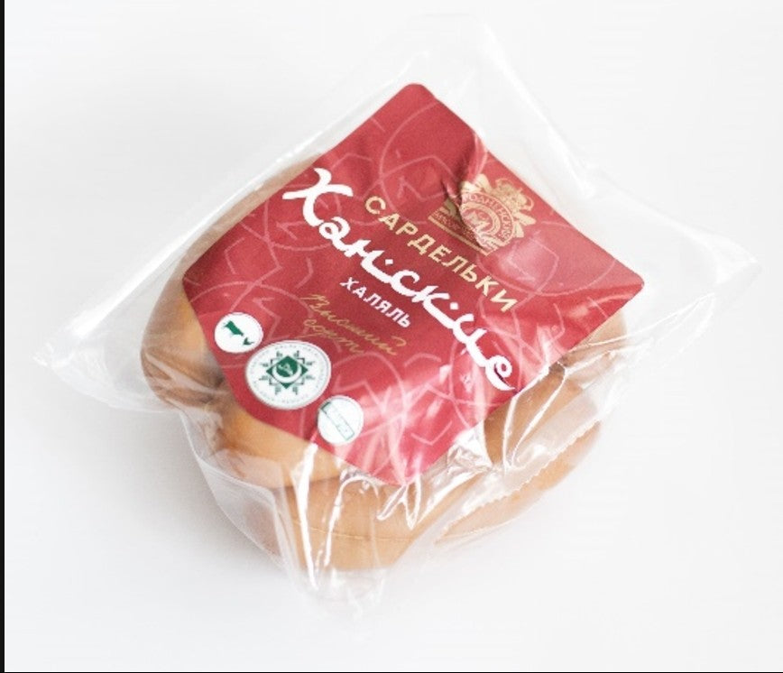 Сардельки "Ханские" варёные высший сорт(курица)/Boiled frankfurters"Khan"(chicken meat),halal,1kg