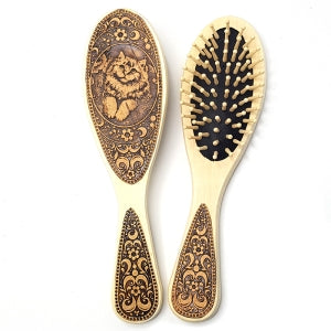 Birch bark massaging brush